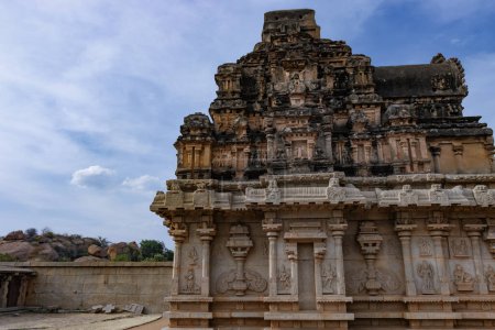 Téléchargez les photos : Extérieur du temple Hazararama, Hampi, Karnataka, Inde, Asie - en image libre de droit