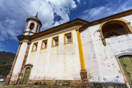 Photo for Facade of the church of Saint Francis of Assisi, Ouro Preto, Minas Gerais, Brazil, South America - Royalty Free Image