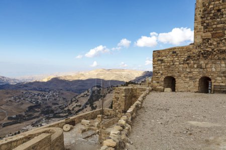Téléchargez les photos : Château de Kerak à Al-Karak, Jordanie, Moyen-Orient - en image libre de droit