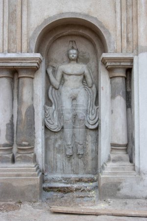 Facade of the Bawali Krishna temple, Bawali, West Bengal, India, Asia
