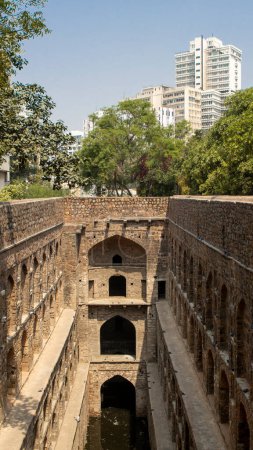 Ugrasen ki Baoli, ein historischer Brunnen in Neu Delhi, Indien, Asien