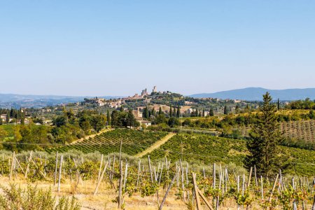 Foto de Vista en San Gimignano, Toscana, Italia, Europa - Imagen libre de derechos