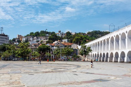 Foto de Acueducto Carioca (Arcos de Lapa) en Río de Janeiro, Brasil, América del Sur - Imagen libre de derechos
