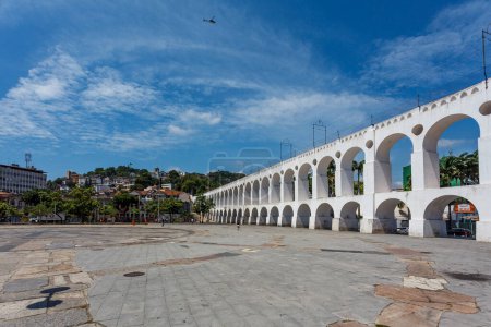 The Carioca Aqueduct (Arcos de Lapa) in Rio de Janeiro, Brazil, South America