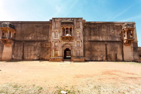 Facade of the Rang Mahal palace, Kalinjar Fort, Uttar Pradesh, India, Asia