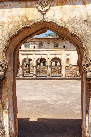 Außenansicht des Jakhira Mahal Palastes, Kalinjar Fort, Uttar Pradesh, Indien, Asien