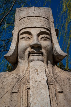 Statue along the Sacred Way, MIng Dynasty Tombs, Beijing, China, Asia