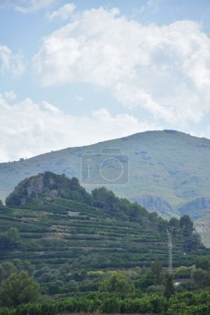 Photo for Beautiful landscape with mountains and blue sky - Royalty Free Image
