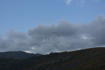 Photo for Beautiful landscape with clouds and blue sky - Royalty Free Image