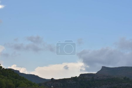 Photo for Beautiful landscape with a mountain in the background - Royalty Free Image