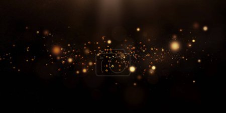 Photo for Bokeh overlay. Bokeh background. Glowing particles, particles lights - Royalty Free Image