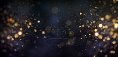 Photo for Bokeh overlay with luminous particles. Bokeh background - Royalty Free Image
