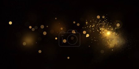 Photo for Bokeh overlay with luminous particles. Bokeh background - Royalty Free Image