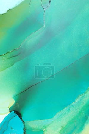 Foto de Oro tinta fondo abstracto. fondo abstracto textura mármol. - Imagen libre de derechos