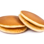 pancakes isolated on a white background