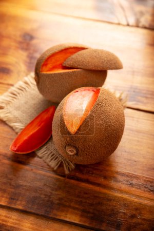 Mamey, (Pouteria sapota) fruit native to Mexico and other American countries, in some countries it is known as Zapote, Sapote or Red Mamey.