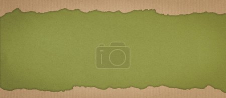 Photo for Eco-friendly background with ripped recycled paper, sustainability and ecology concept - Royalty Free Image
