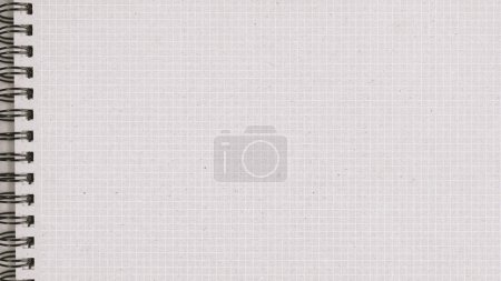 Photo for Old graph paper notebook background, school and learning concept - Royalty Free Image