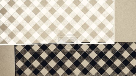 Photo for Vintage paper background with checked patterns - Royalty Free Image