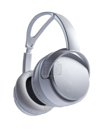 Photo for White wireless headphones on white background - Royalty Free Image