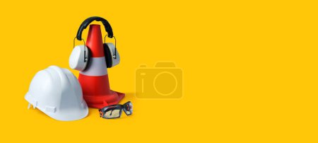 Photo for Safety at work: personal protective equipment for construction workers - Royalty Free Image