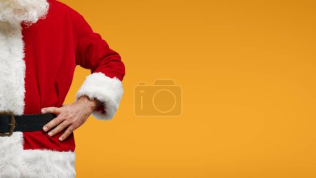 Photo for Santa Claus posing with arms akimbo close up, Christmas and holidays concept - Royalty Free Image