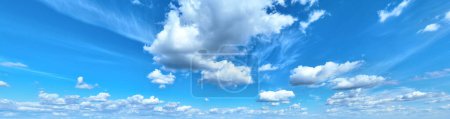 Téléchargez les photos : Nuages blancs sur fond de ciel bleu - en image libre de droit