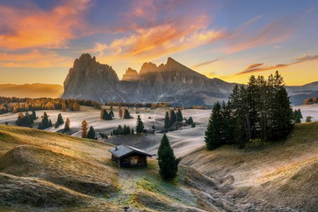 Téléchargez les photos : Vallée de l'Alpe di Siusi en dolomites italiennes - en image libre de droit