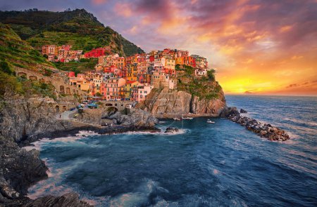 Photo for Manarola - One of five cities in cinque terre, Italy - Royalty Free Image
