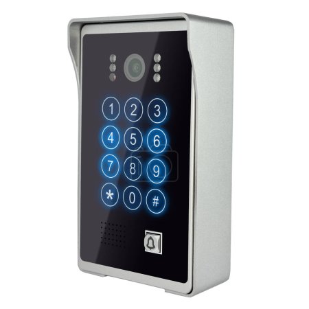 Photo for Modern Access Control Keypad with Camera. - Royalty Free Image