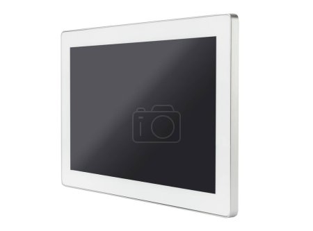 Tablette numérique blanche moderne isolée
