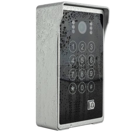 Waterproof Access Control System with Raindrops.