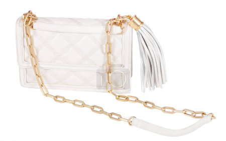 Chic Quilted Crossbody Bag with Tassel.