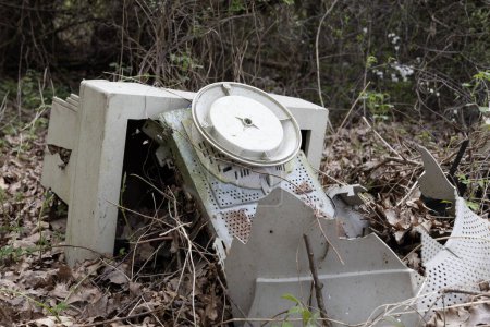 Discarded Appliance in Natural Setting,