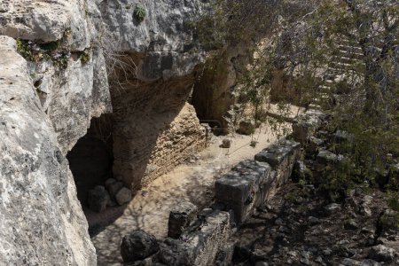 Cave Entrances at Paphos Archaeological Park, Cyprus
