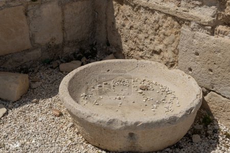 Ancient Kourion Grinding Stone.