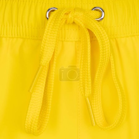 Close-up Yellow Swim Shorts, Detail