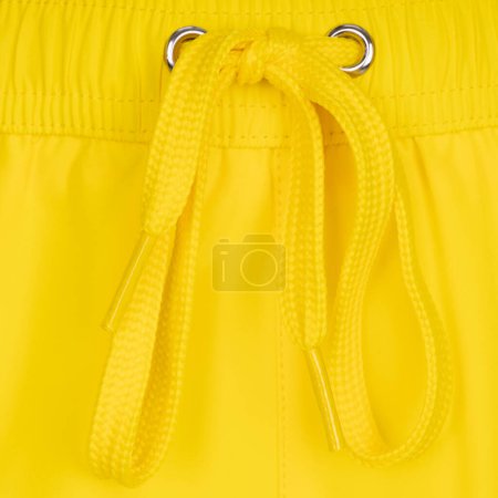 Photo for Close-up Yellow Swim Shorts, Detail - Royalty Free Image