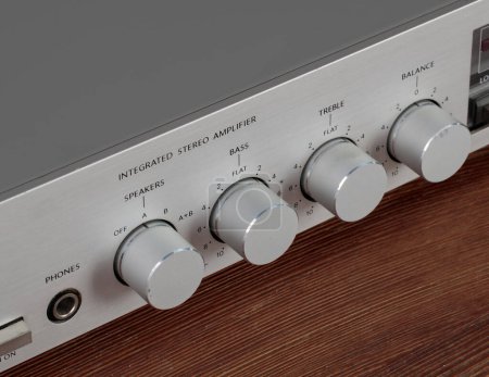 Amplifier Control Panel Close-Up