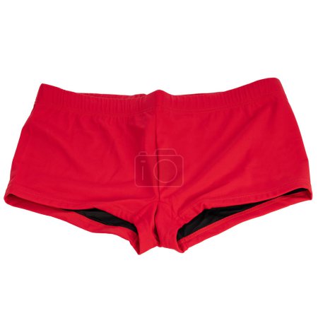Red Swimming Shorts Isolated