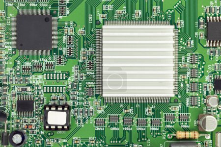 Top View of Electronic Circuit Board