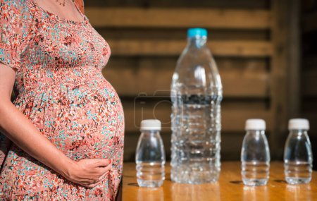 Photo for Pregnant Women Exposed to Microplastics and BPA: A Hidden Threat to Fetal Health. - Royalty Free Image