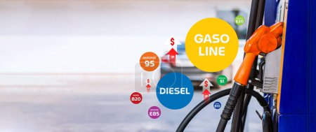 Navegando por los aumentos de los precios del petróleo, los iconos holográficos en las gasolineras reflejan los cambios económicos