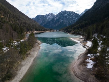 Photo for Lake Plansee by winter, Tyrol, Austria - Royalty Free Image