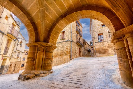 Photo for A charming corner in the famous town of Calaceite in Teruel, Spain. - Royalty Free Image