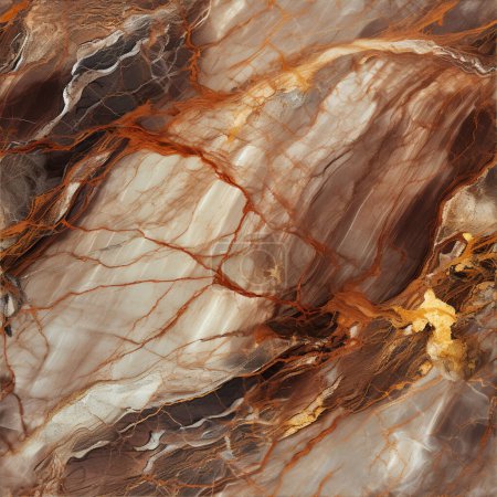 Photo for Marble Quartzite Texture Brown seamless - Royalty Free Image