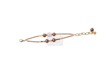 Fashionable jewelry bracelet isolated on white background