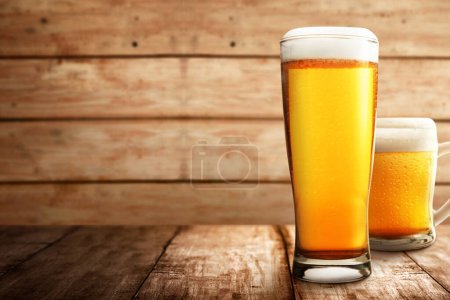Photo for The glass of cold beer. International beer day concept - Royalty Free Image