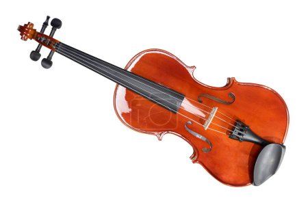 Geige Orchester Musikinstrument isoliert über weißem Hintergrund