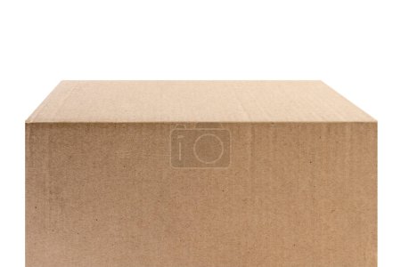 Foto de Caja de cartón aislada sobre fondo blanco - Imagen libre de derechos